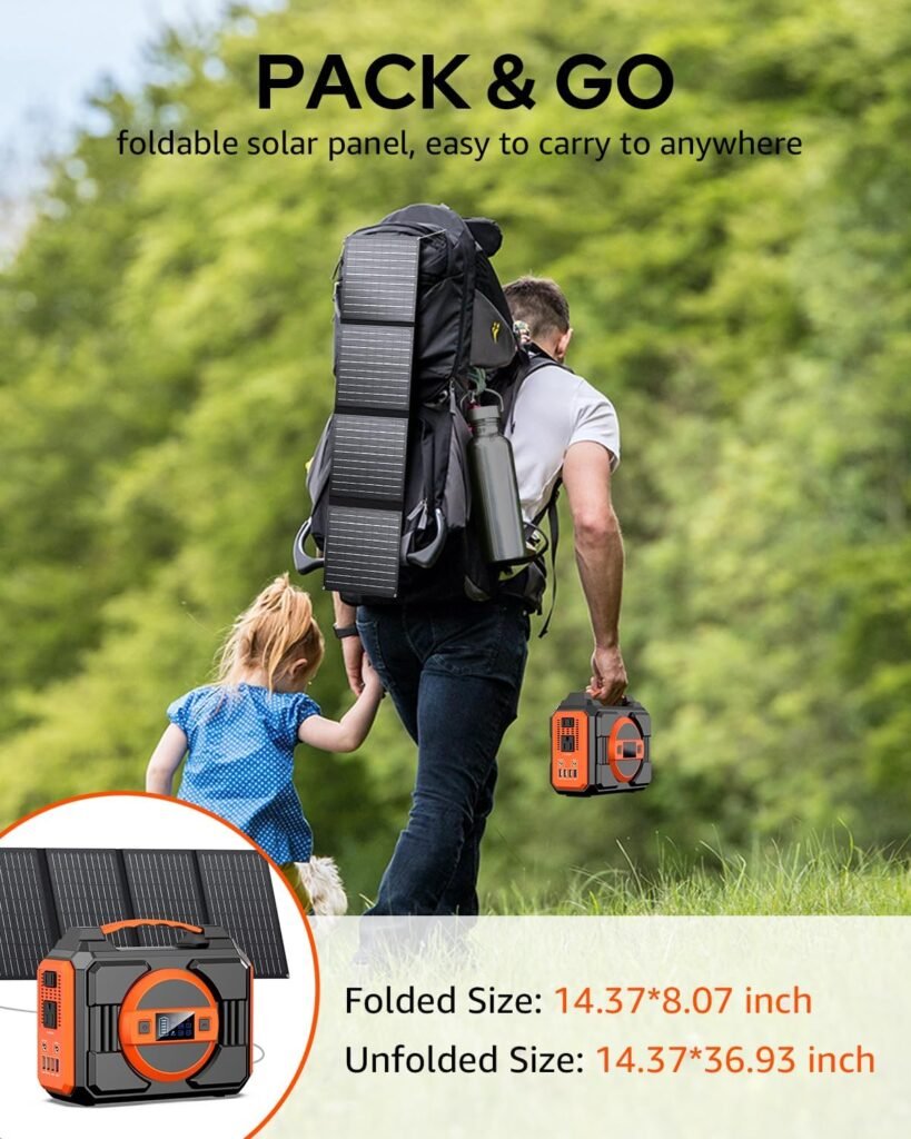 Apowking Solar Generator with  Solar Panel